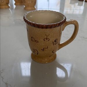 Montana Silversmiths Tan Mug with Brown Accents